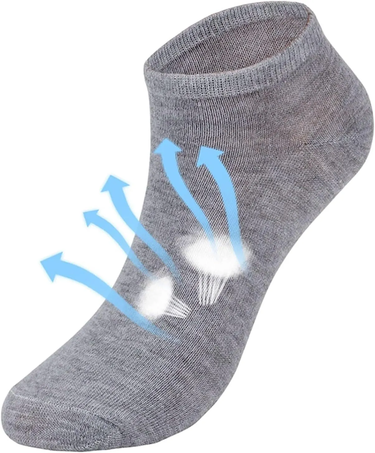 10 Pairs Mens Womens Solid Color Ankle Athletic Running Socks Thin Low Cut No Show Solid Casual Socks