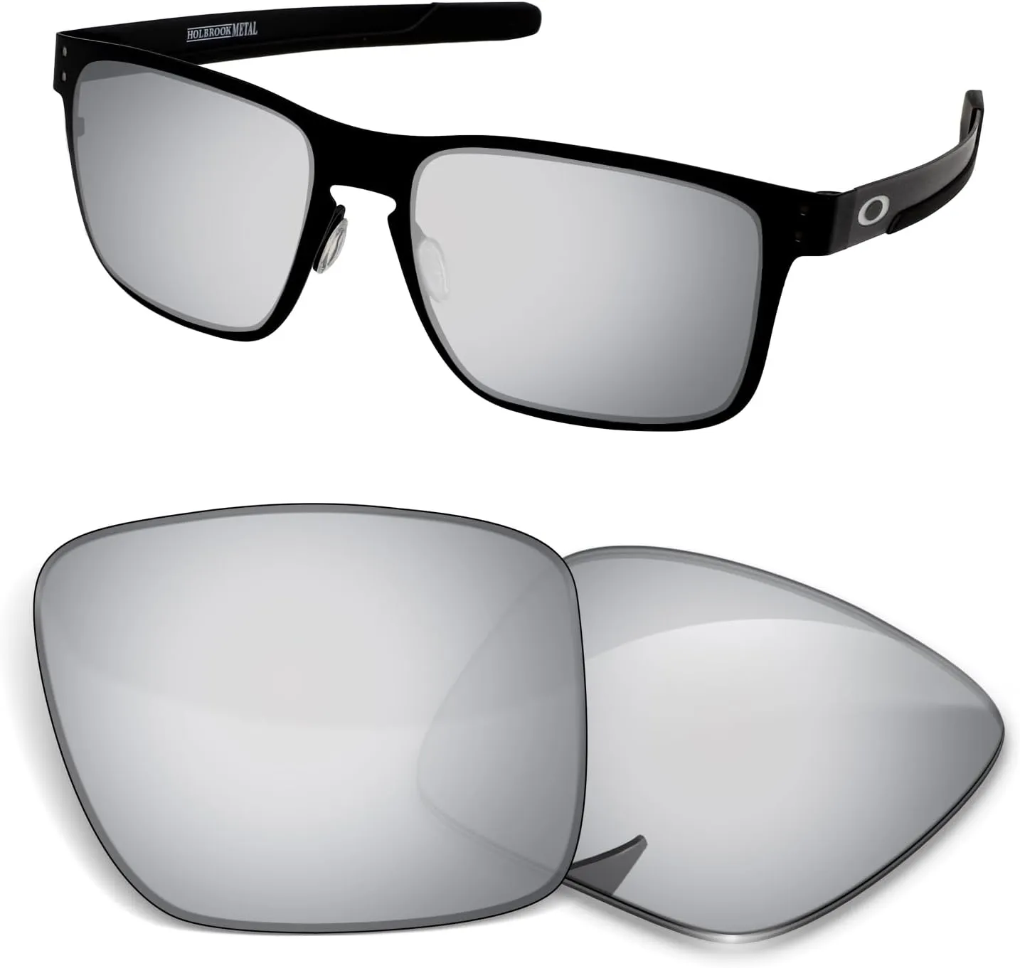 1.5MM Replacement Lenses Compatible With Oakley Holbrook Metal OO4123 Sunglasses, Anti-Scratch and Impact Resistant