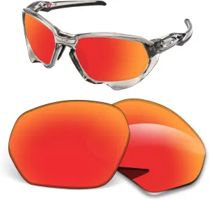 1.5MM Replacement Lenses Compatible With Oakley Plazma OO9019 Sunglasses, Anti-Scratch and Impact Resistant