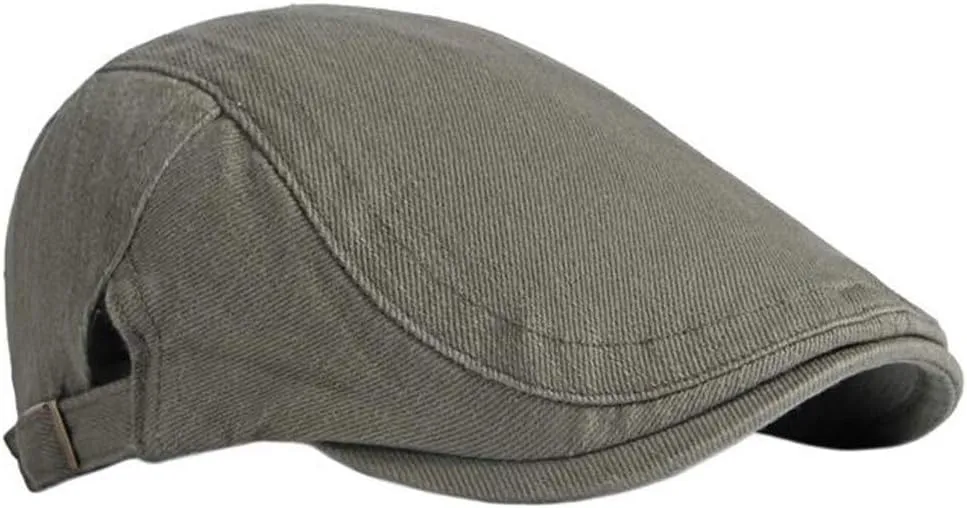 2 Pack Cotton Ivy Flat Cap Newsboy Gatsby Cabbie Driving Hat for Men
