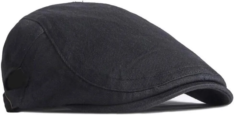 2 Pack Cotton Ivy Flat Cap Newsboy Gatsby Cabbie Driving Hat for Men
