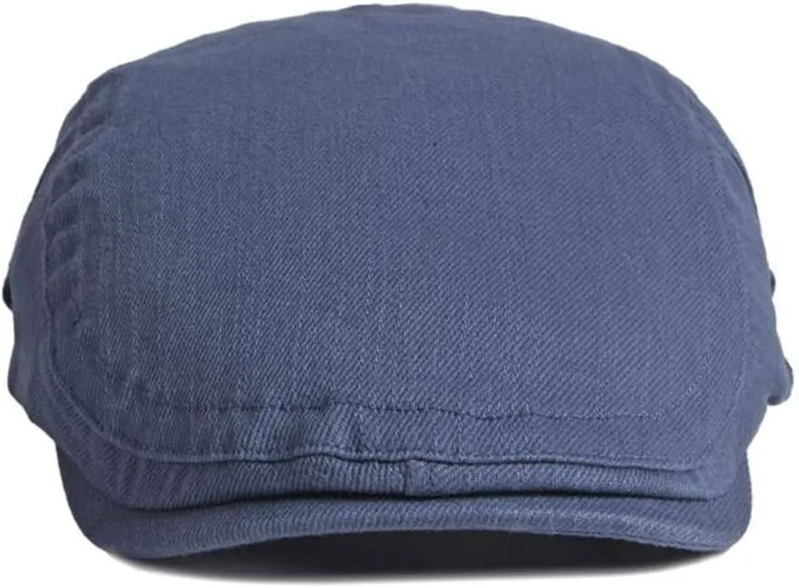 2 Pack Cotton Ivy Flat Cap Newsboy Gatsby Cabbie Driving Hat for Men