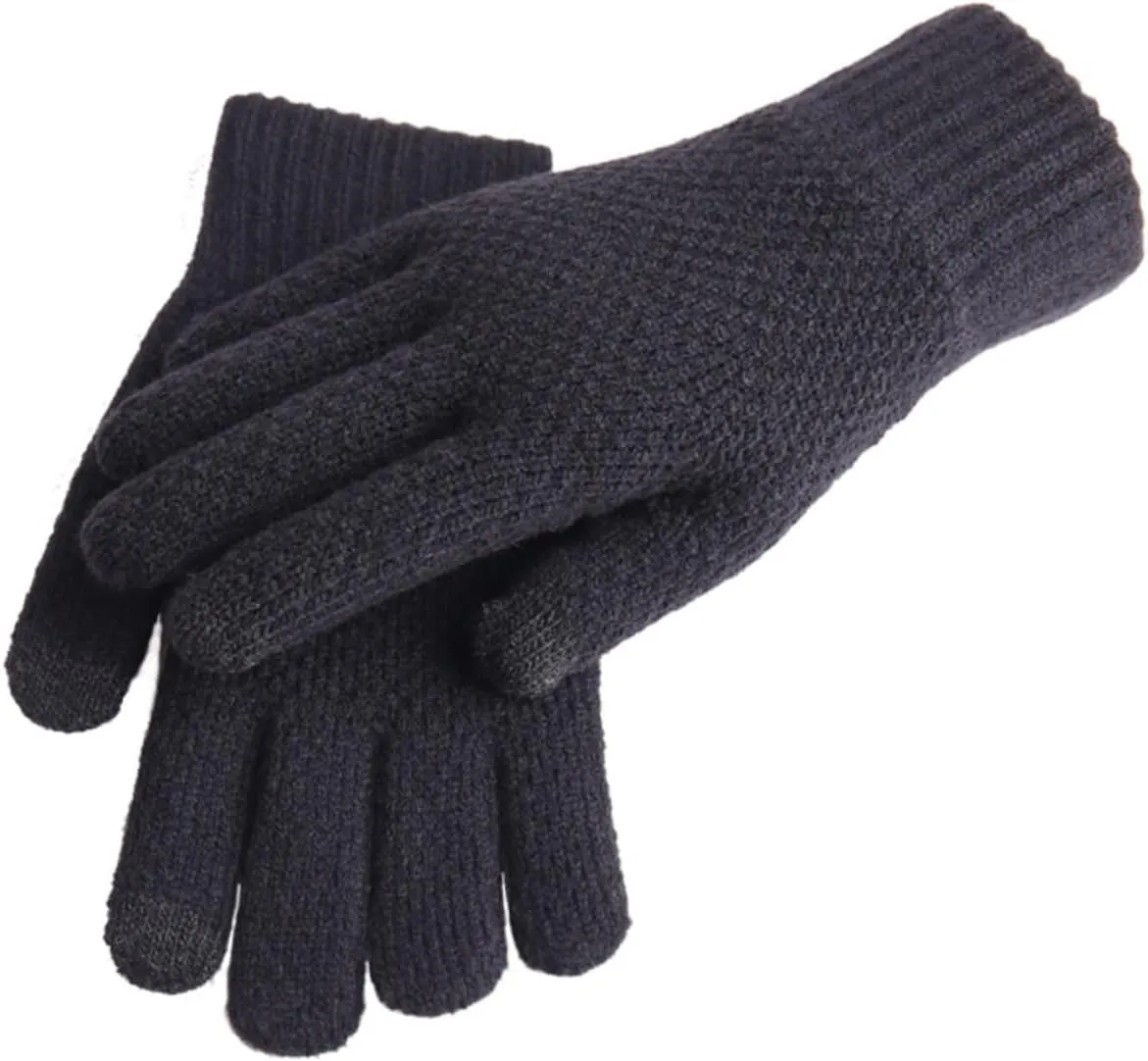 2 Pairs Men Touchscreen Fingers Gloves Winter Touch Gloves Male Gloves Winter Glove Touching Gloves Warm