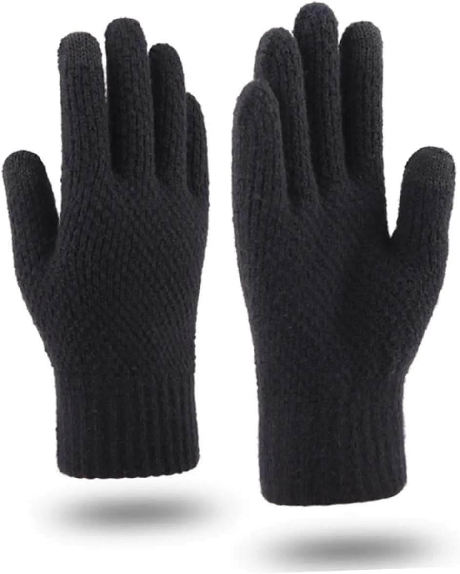 2 Pairs Men Touchscreen Fingers Gloves Winter Touch Gloves Male Gloves Winter Glove Touching Gloves Warm