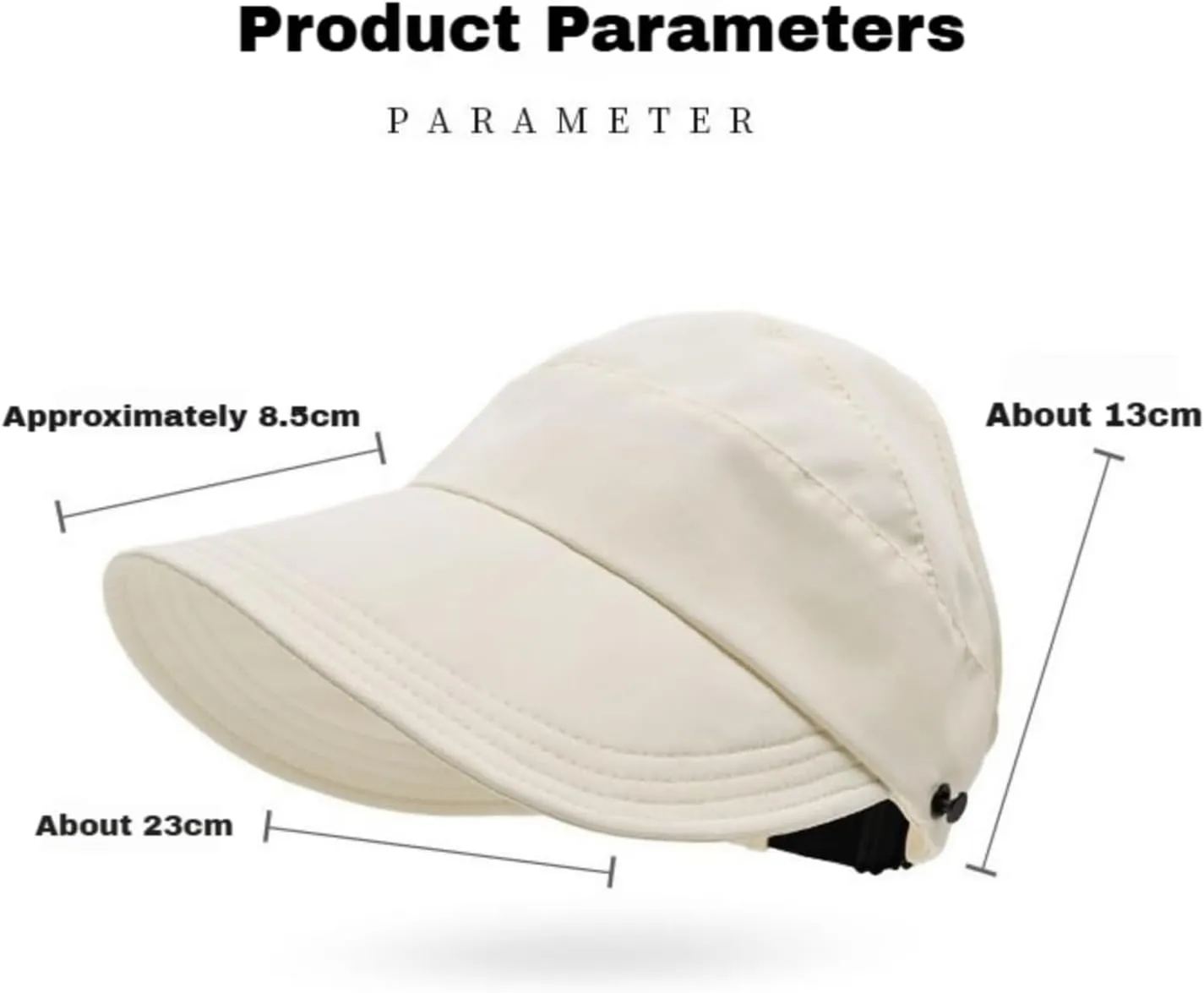 2025 New Outdoor Uv Protection Hollow Top Sun Hat, Wide Brim Adjustable Breathable Empty Top Summer Sun Hat for Women