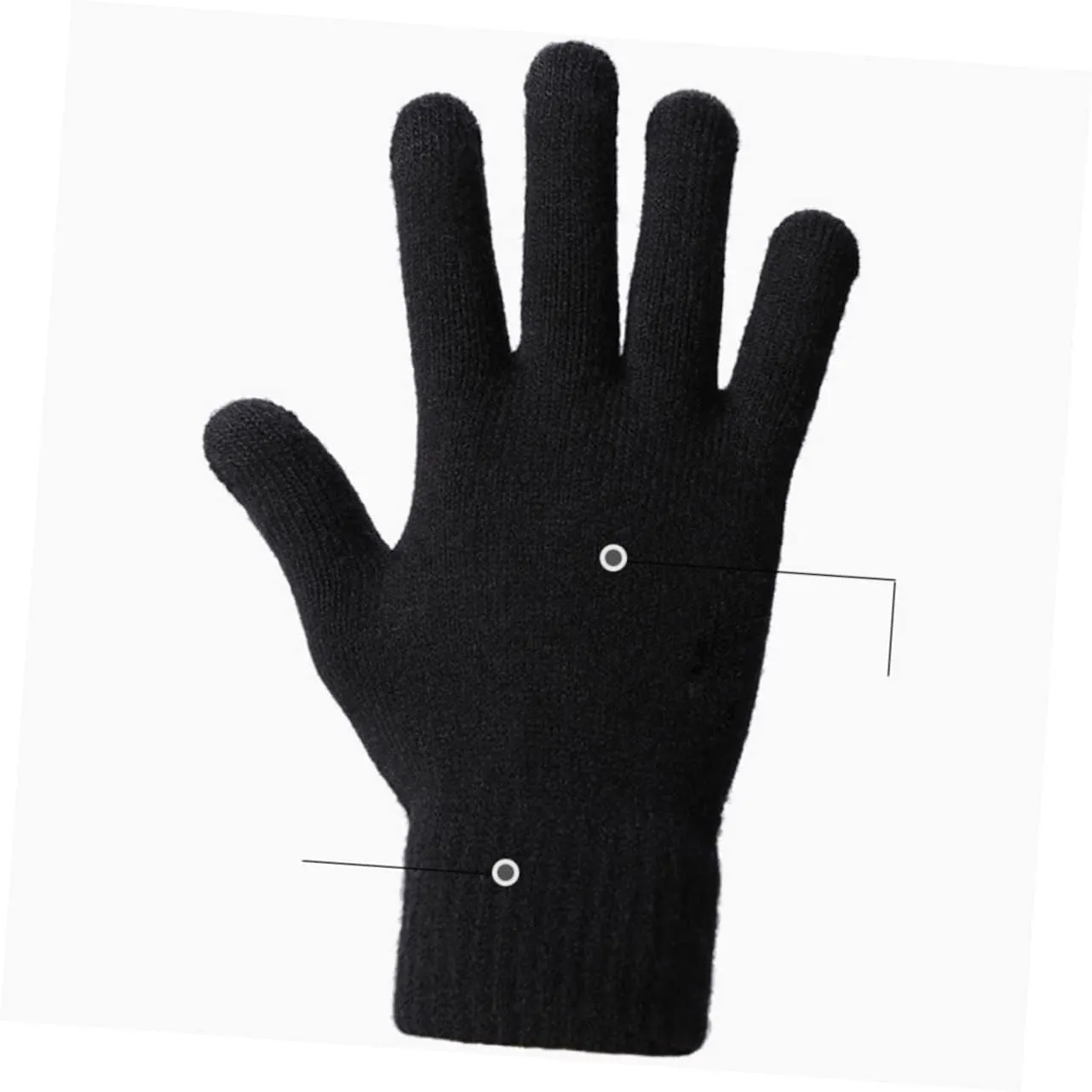 2pcs Waterproof Biker Gloves Thick Knitted Gloves Motorbike Gloves Off Road Riding Gloves Men s Knitted