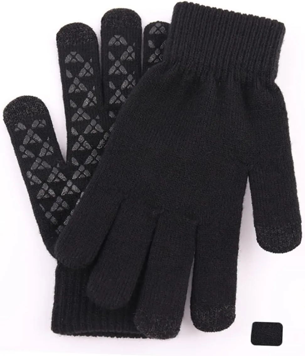 2pcs Waterproof Biker Gloves Thick Knitted Gloves Motorbike Gloves Off Road Riding Gloves Men s Knitted