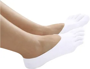 5 Pairs Ultra Low Cut Liner Socks Women No Show Non Slip Hidden for Flat Boat Summer Athletic Non Slip Socks