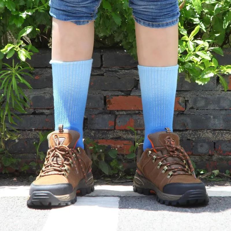 7 Pairs Pack Colorful Tie Dye Crew Socks