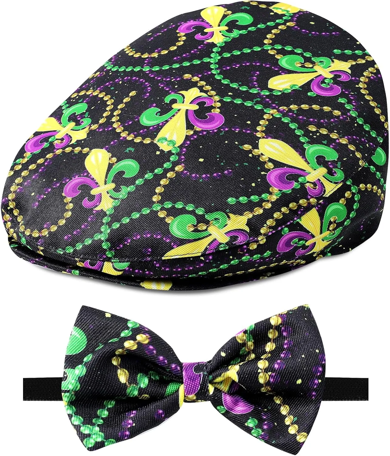 A&J DESIGN Baby Boy Driver Cap, Toddler 2pcs Newsboy Cap & Bow Tie 3 Months - 8 Years