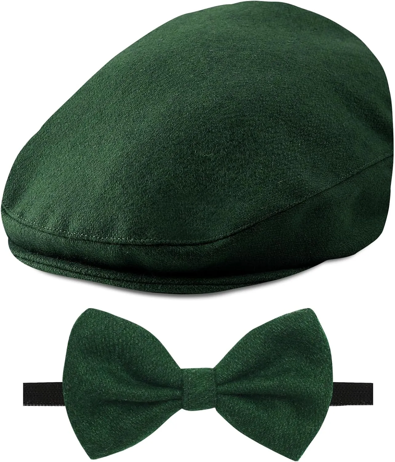A&J DESIGN Baby Boy Driver Cap, Toddler 2pcs Newsboy Cap & Bow Tie 3 Months - 8 Years