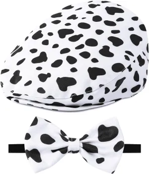 A&J DESIGN Baby Boy Driver Cap, Toddler 2pcs Newsboy Cap & Bow Tie 3 Months - 8 Years