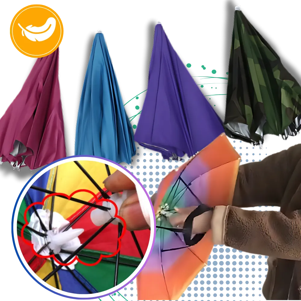 Adjustable Hand-Free Umbrella Hat