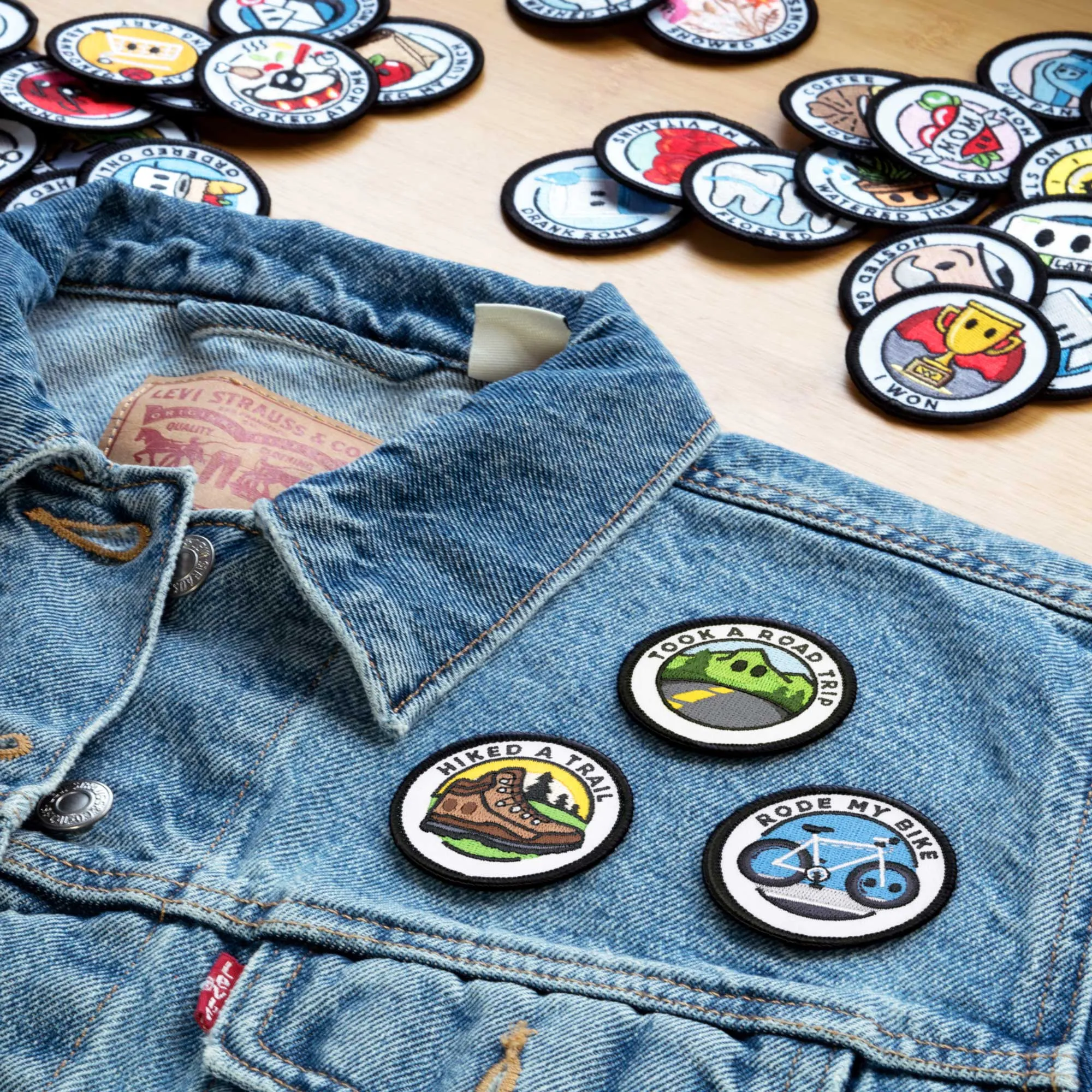 Adulting Merit Badge Embroidered Iron-On Patches (Outdoors - Set 2)