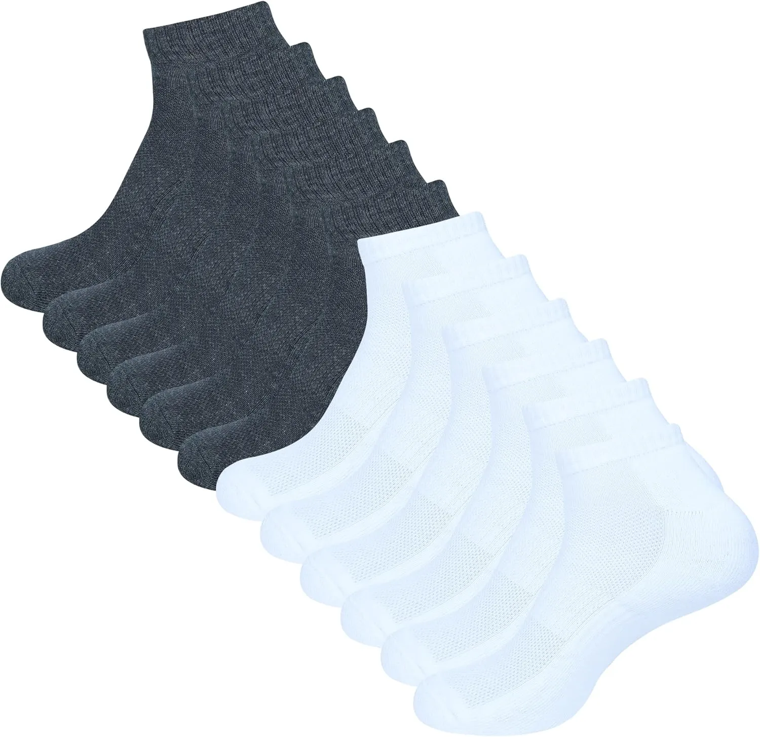 AJ DEZINES 6 Pack Womens Ankle Socks Cushioned Low Cut Athletic Sports Breathable Casual Socks