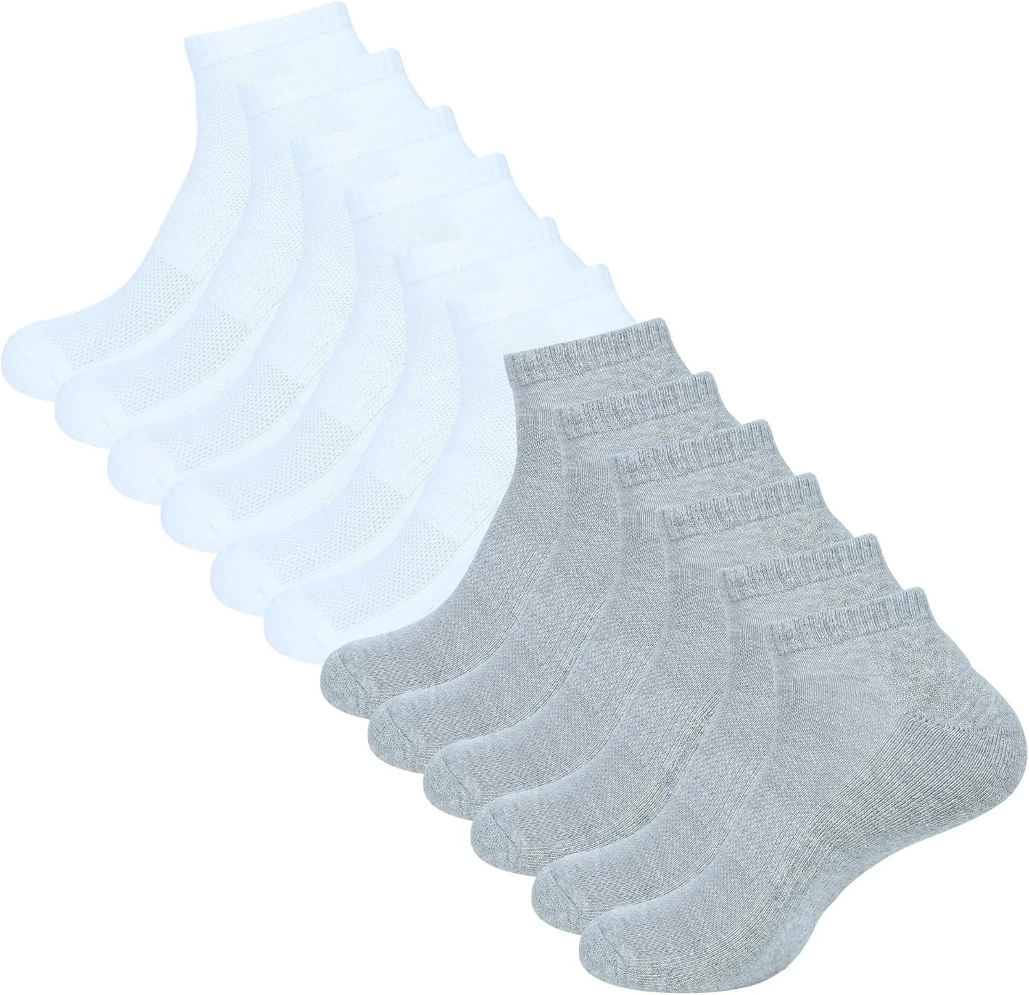 AJ DEZINES 6 Pack Womens Ankle Socks Cushioned Low Cut Athletic Sports Breathable Casual Socks