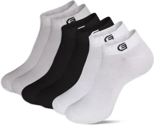 ALAM Athletic Socks for Women's, Low Cut Premium Cotton Plain Casual Socks, Thick Cushion Ankle Sports Socks, Non Slip Cotton Socks No Show Socks, 6 pair of pack, Multicolor