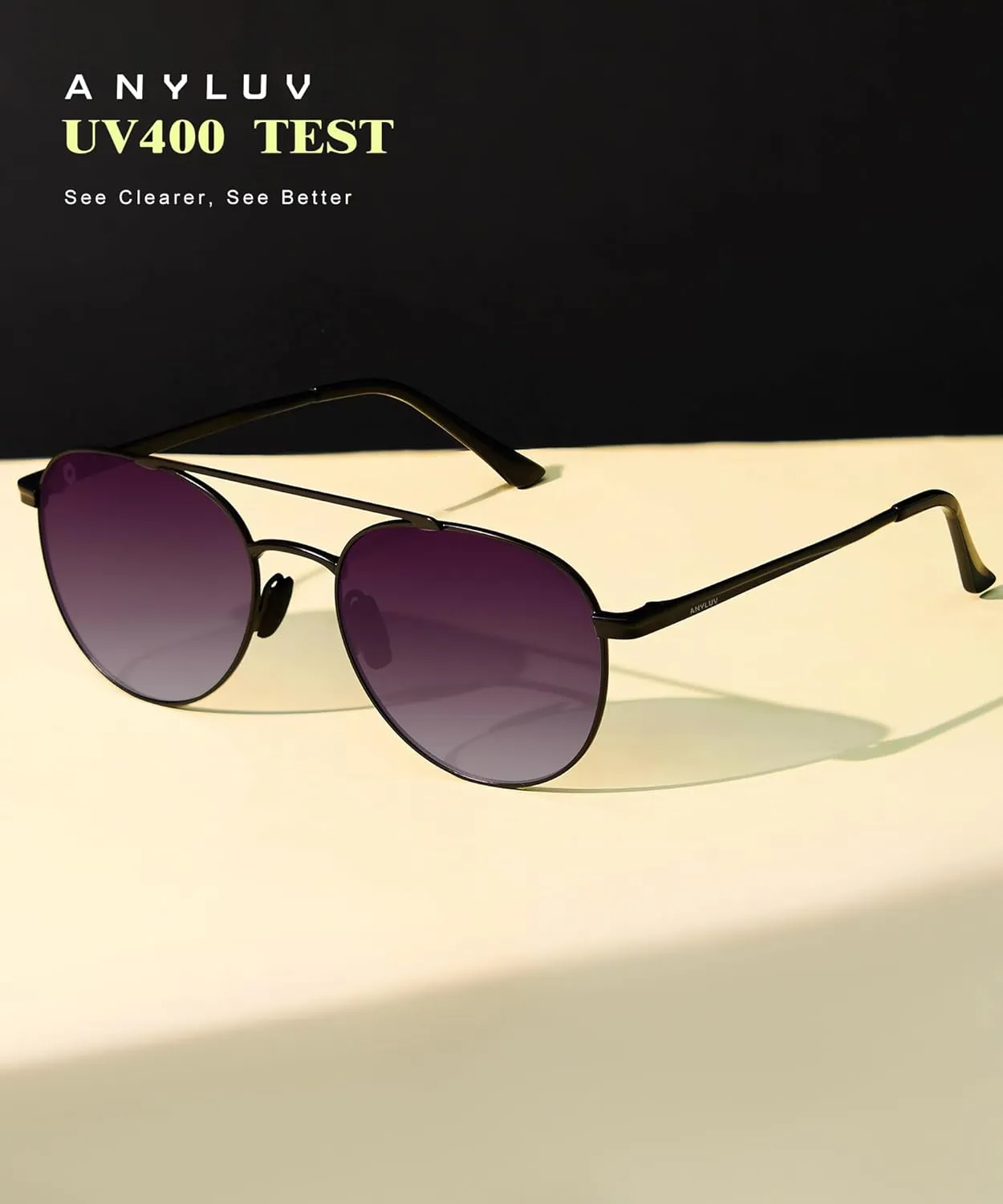 ANYLUV Aviator Sunglasses-Men and Womens-Sun-Glasses: Polarized Mens Sunglasses UV400 Protection for Driving Fishing Golf