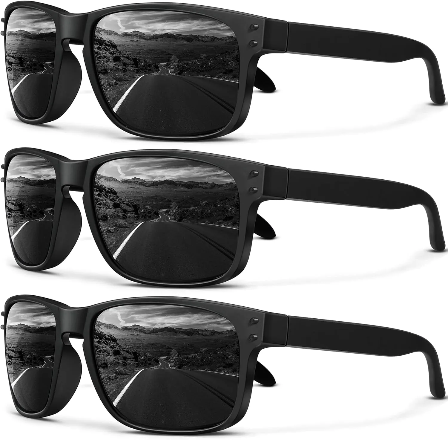 ANYLUV Mens Sunglasses Polarized, Retro Sunglasses for Men Women Square Style UV400 Protection for Driving