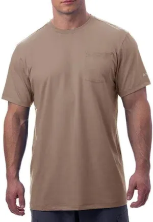 Arctic Cool Mens Crew Neck Instant Cooling Pocket Workwear Moisture Wicking Performance UPF 50  Short Sleeve Shirt