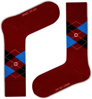 Argyle Men's Dress Socks - Organic Cotton - Made in Europe
