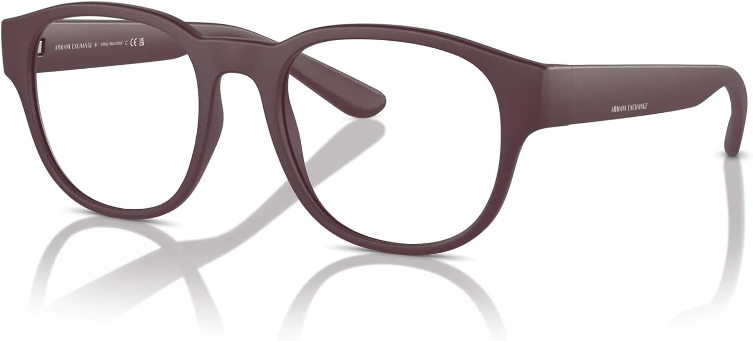 Armani Exchange Men's Ax3110 Round Prescription Eyewear Frames
