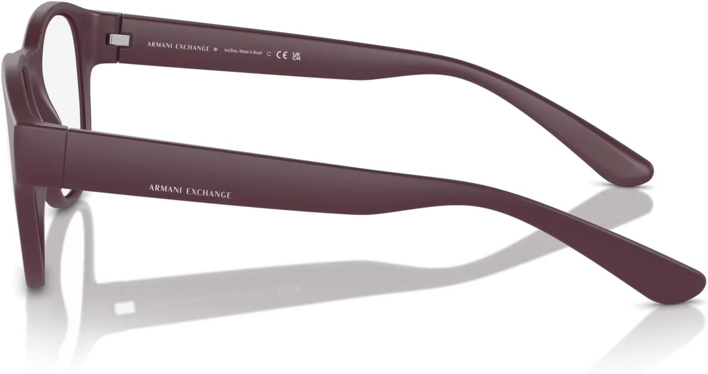 Armani Exchange Men's Ax3110 Round Prescription Eyewear Frames
