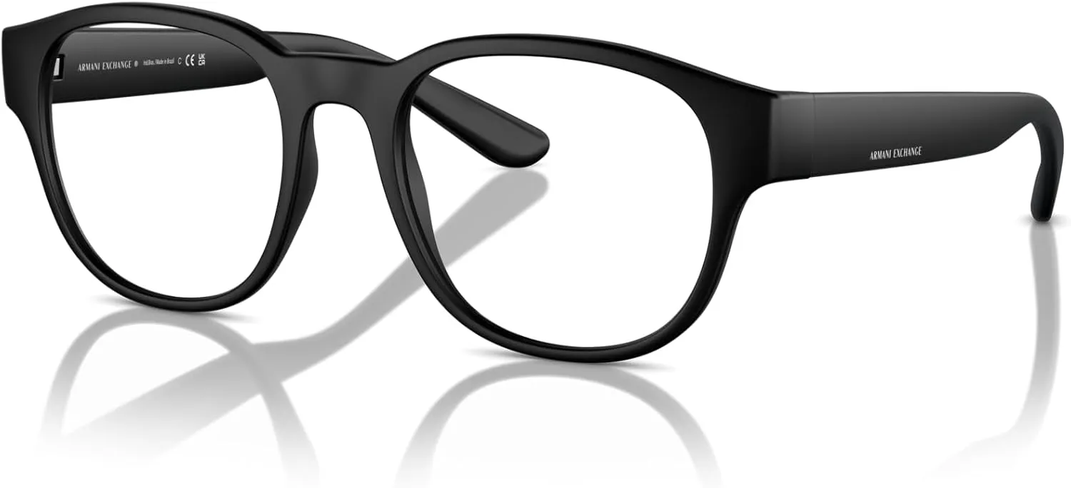 Armani Exchange Men's Ax3110 Round Prescription Eyewear Frames