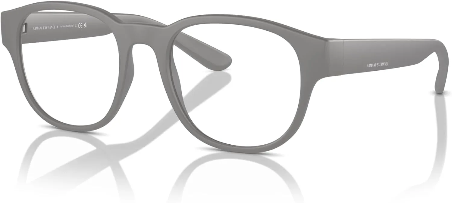 Armani Exchange Men's Ax3110 Round Prescription Eyewear Frames