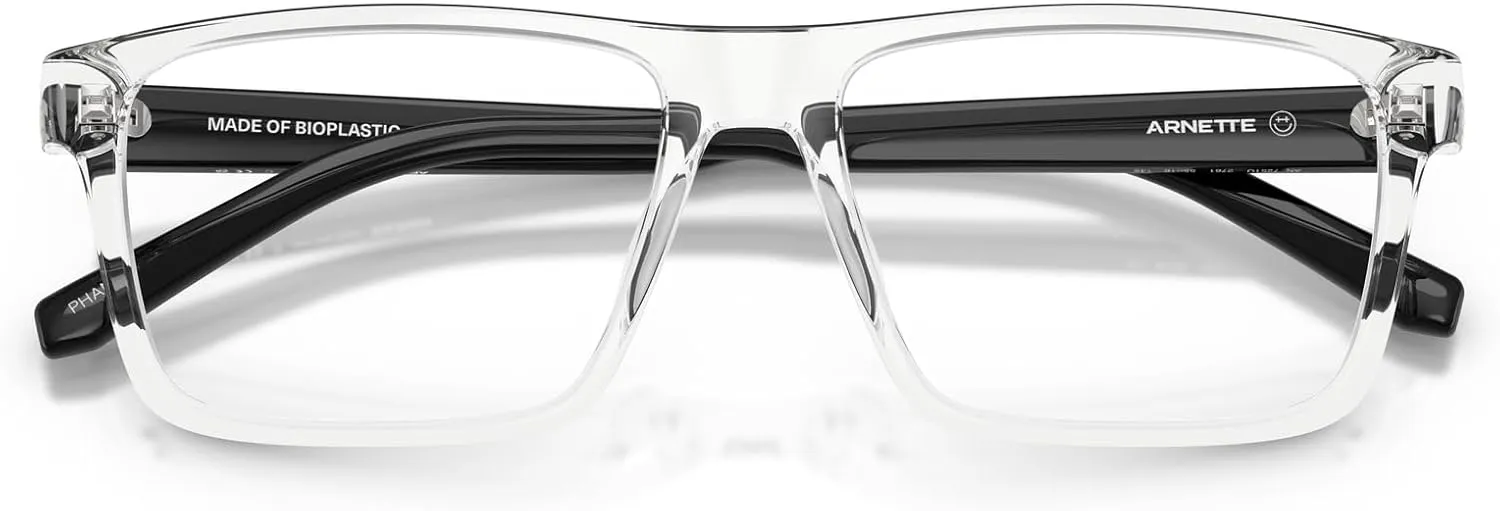 ARNETTE Men's An7251u Phamil Universal Fit Square Prescription Eyewear Frames
