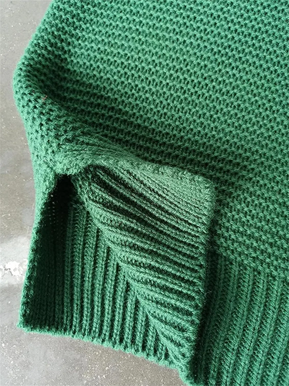 Autumn Winter Women's Casual Thick Warm Pullover Sweater Knitted Oversized Turtleneck Sweater