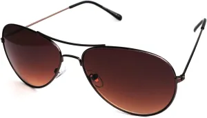 Aviator Style Fashion Sunglasses Metal Frame Colored and Mirrored Lens UV Protection