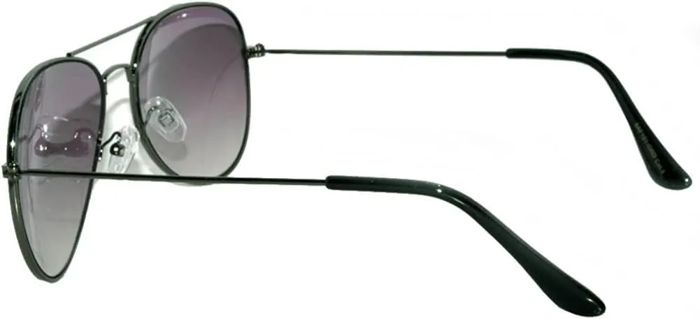 Aviator Style Fashion Sunglasses Metal Frame Colored and Mirrored Lens UV Protection