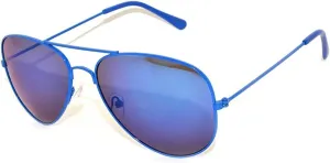 Aviator Style Fashion Sunglasses Metal Frame Colored and Mirrored Lens UV Protection