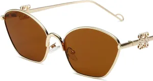 Aviator Sunglasses, Large Metal Frame, Brown Polarized Lenses, Unisex, Classic Style, Perfect for Outdoor Enthusiasts and Fashion-Conscious Individuals
