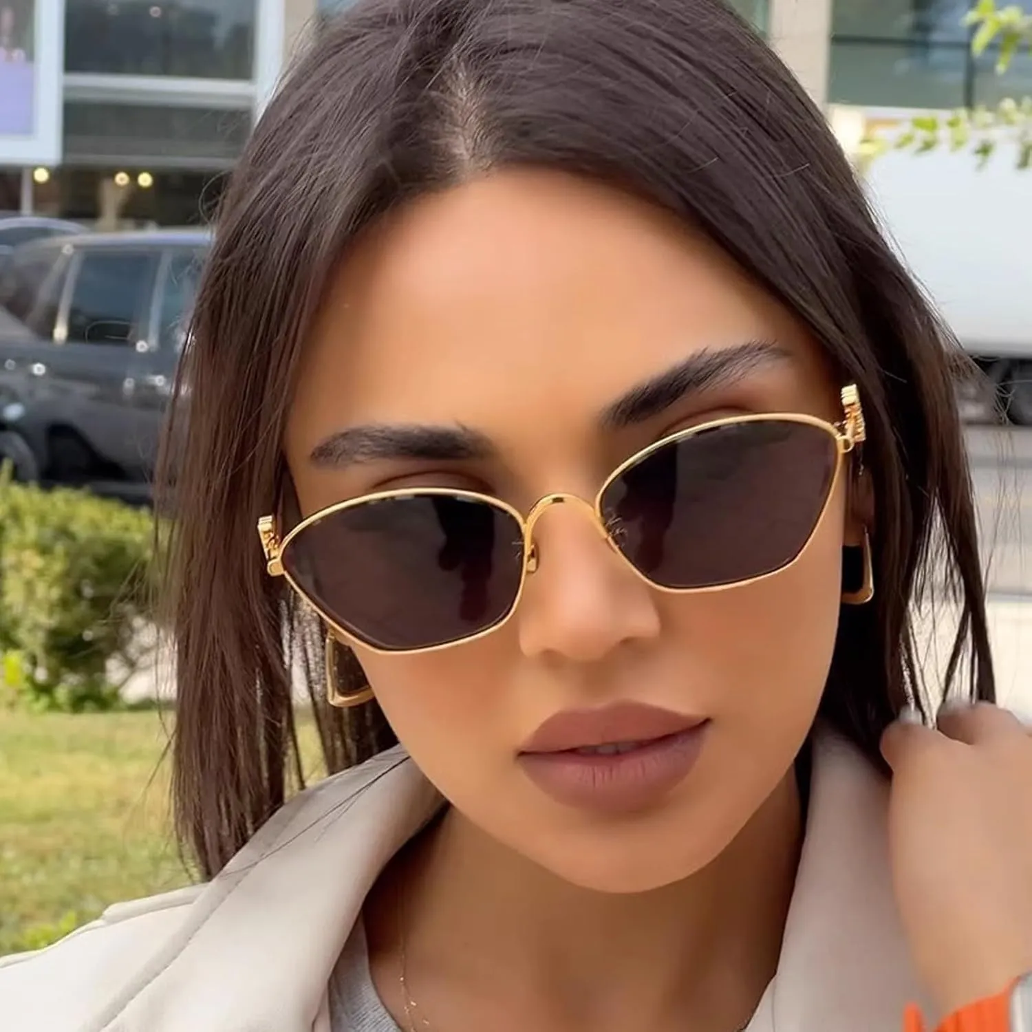 Aviator Sunglasses, Large Metal Frame, Brown Polarized Lenses, Unisex, Classic Style, Perfect for Outdoor Enthusiasts and Fashion-Conscious Individuals