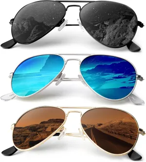 Aviator-Sunglasses-Men Polarized Sunglasses Women: Pilot Sun Glasses UV Protection for Driving Golf Fishing