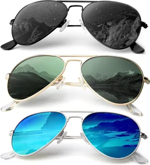 Aviator-Sunglasses-Men Polarized Sunglasses Women: Pilot Sun Glasses UV Protection for Driving Golf Fishing