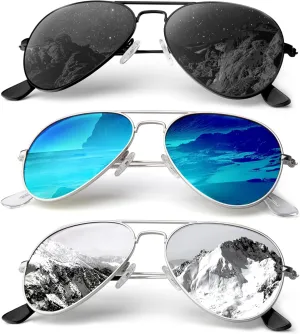 Aviator-Sunglasses-Men Polarized Sunglasses Women: Pilot Sun Glasses UV Protection for Driving Golf Fishing