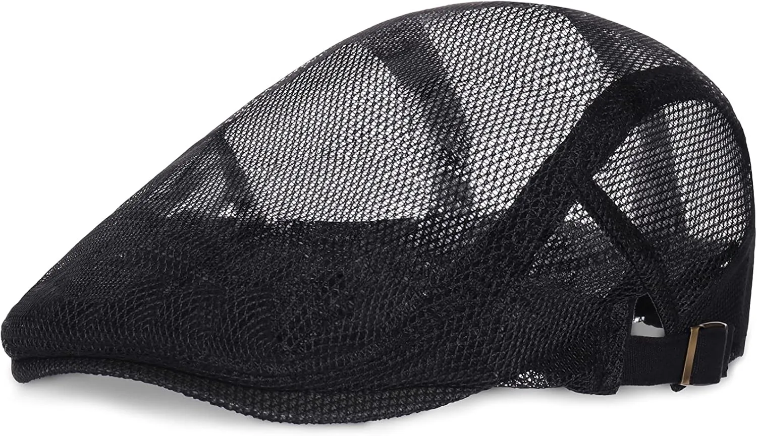 BABEYOND Men's Mesh Flat Cap Breathable Summer Newsboy Hat Beret Cabbie Ivy Hat Gatsby Newsboy Hat for Driving Hunting