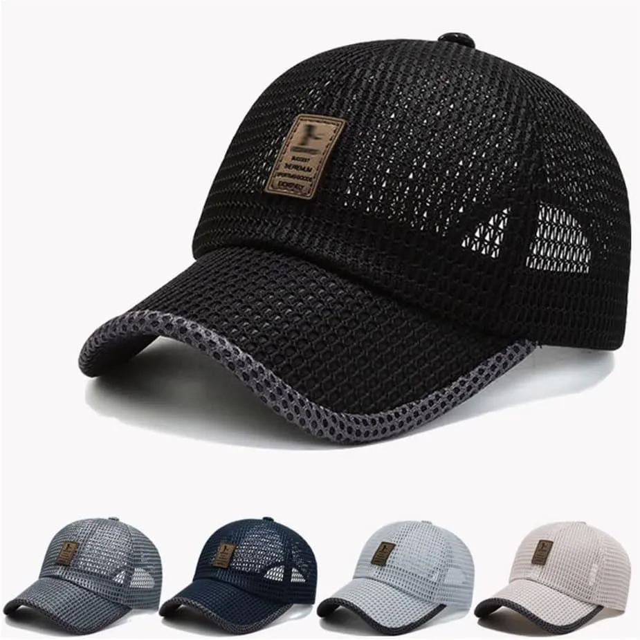 Baseball Cap - Summer Outdoor Casual Baseball Cap Sunscreen Fishing Hat Trucker Hat Mesh Baseball Cap