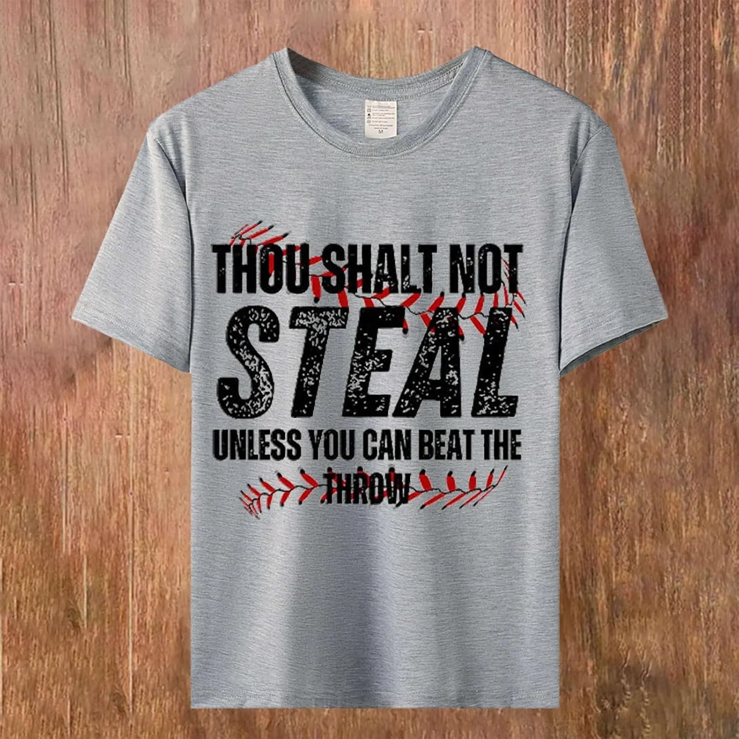 Baseball Shirt Women Thou Shall Not Steal Unless You Can Beat The Throw Tee Letter Shirts Short Sleeve T Shirt