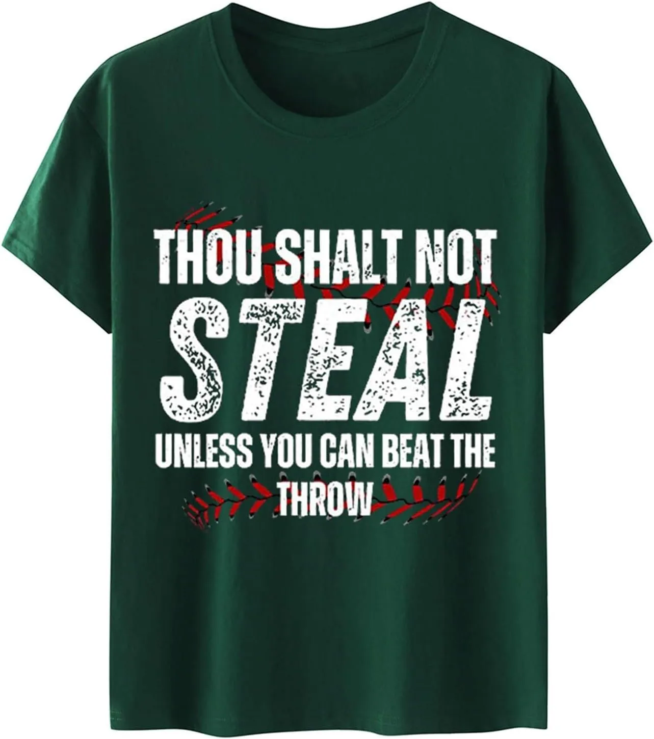 Baseball Shirt Women Thou Shall Not Steal Unless You Can Beat The Throw Tee Letter Shirts Short Sleeve T Shirt