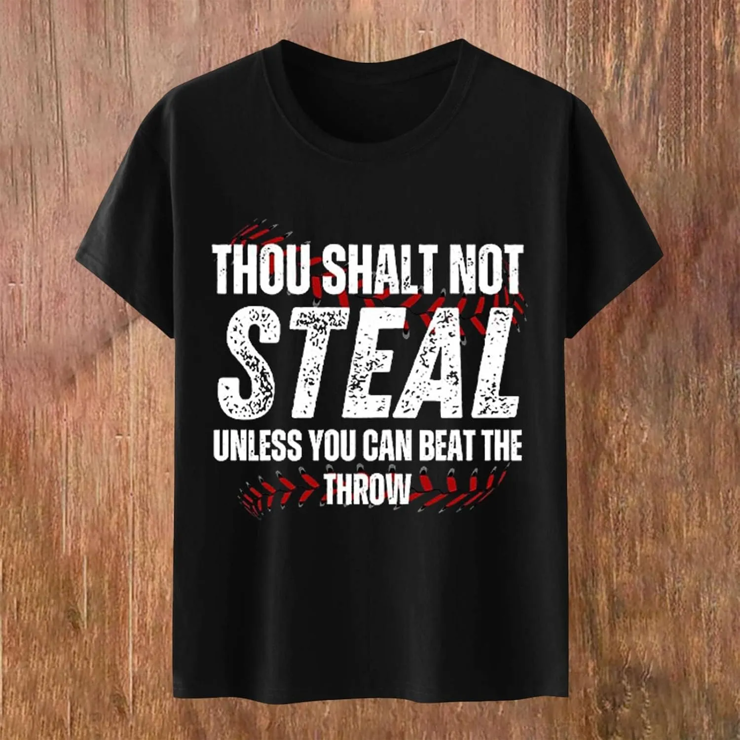 Baseball Shirt Women Thou Shall Not Steal Unless You Can Beat The Throw Tee Letter Shirts Short Sleeve T Shirt