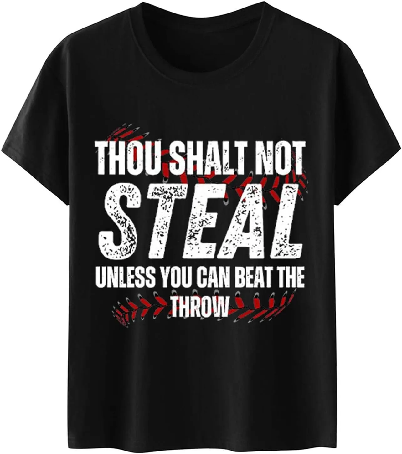 Baseball Shirt Women Thou Shall Not Steal Unless You Can Beat The Throw Tee Letter Shirts Short Sleeve T Shirt