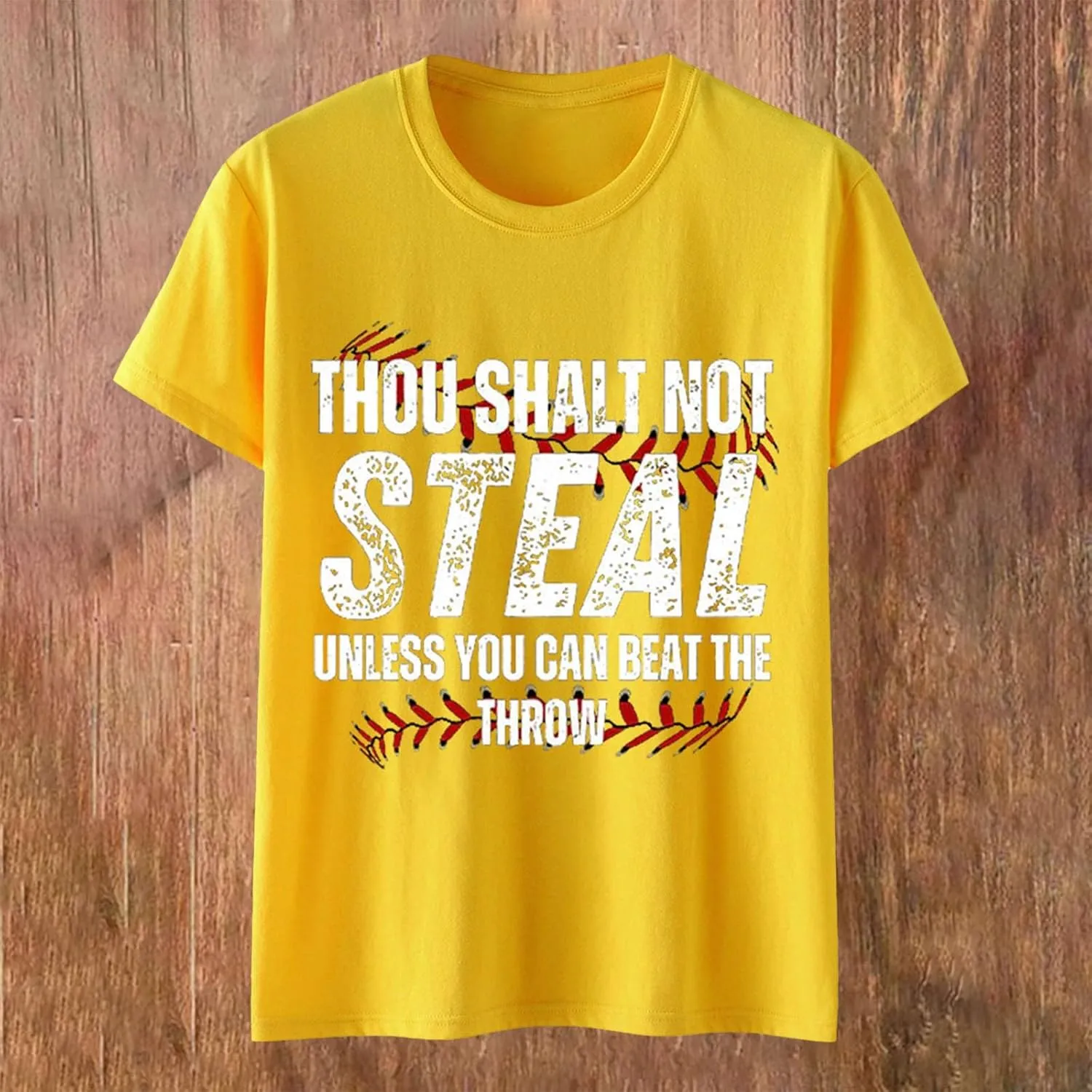 Baseball Shirt Women Thou Shall Not Steal Unless You Can Beat The Throw Tee Letter Shirts Short Sleeve T Shirt