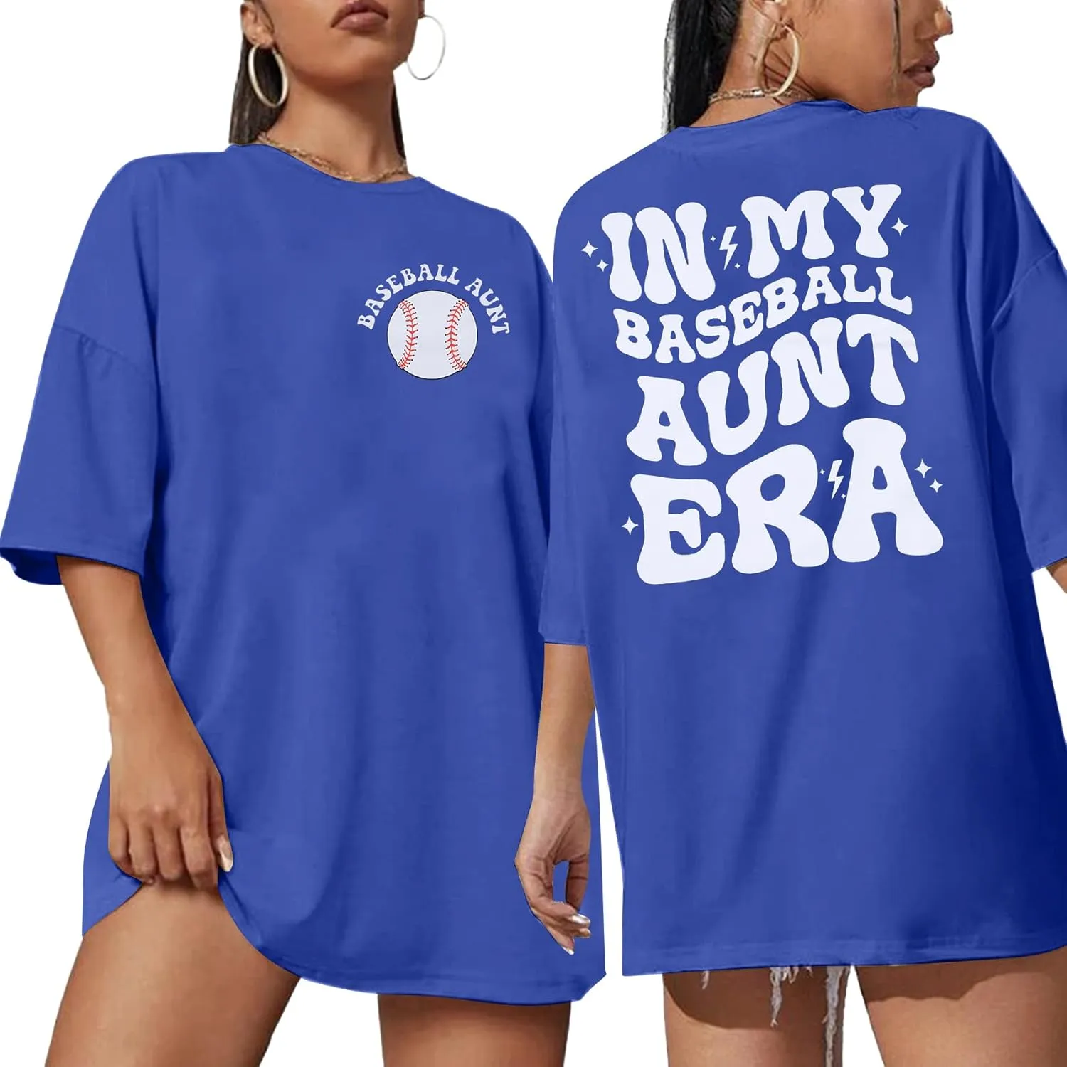 Baseball Shirts Baseball Aunt T-Shirt Women Game Day Shirts in My Baseball Aunt Era Graphic Tee Baseball Fan Short Sleeve Top