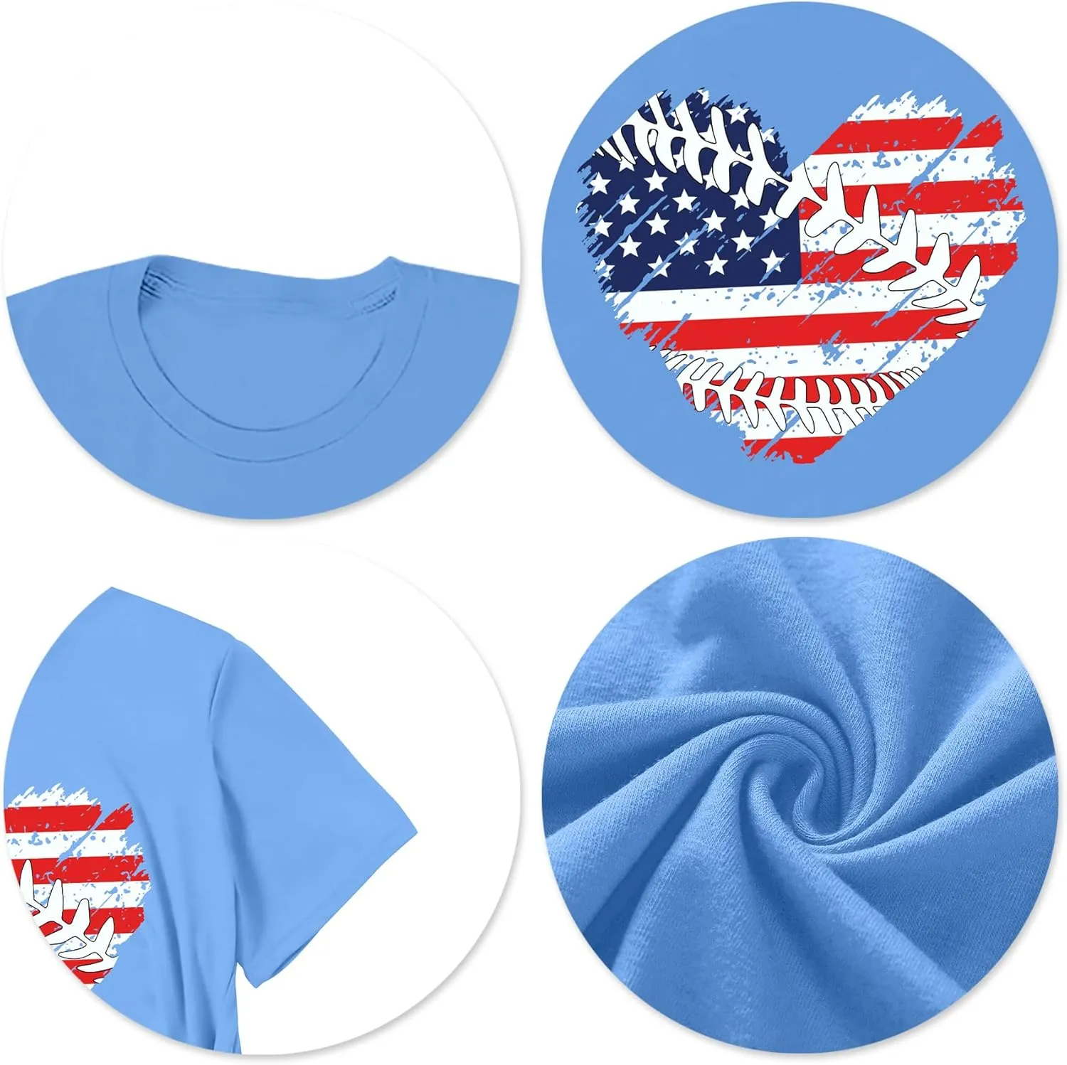 Baseball T Shirts for Women Baseball Mom Shirt Tee Funny Baseball Heart Graphic Casual Baseball Lover Gifts
