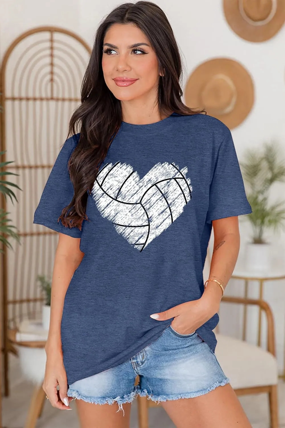Baseball T Shirts for Women Baseball Mom Shirt Tee Funny Baseball Heart Graphic Casual Baseball Lover Gifts