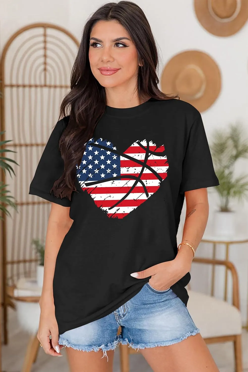 Baseball T Shirts for Women Baseball Mom Shirt Tee Funny Baseball Heart Graphic Casual Baseball Lover Gifts